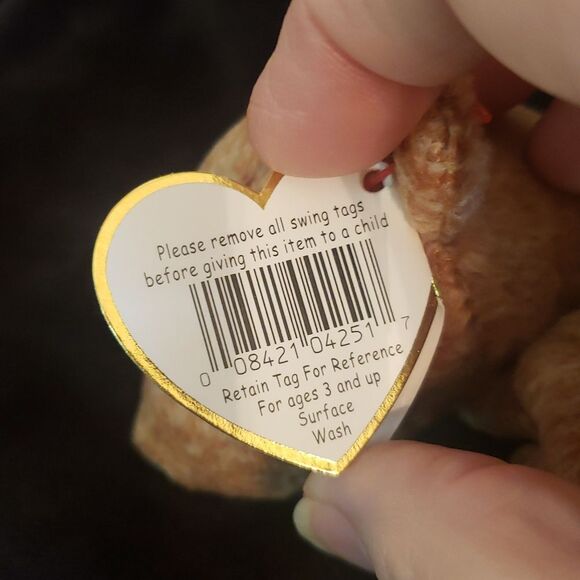 Vintage 1999 Ty Beanie Baby PECAN the Bear - Picture 5 of 8